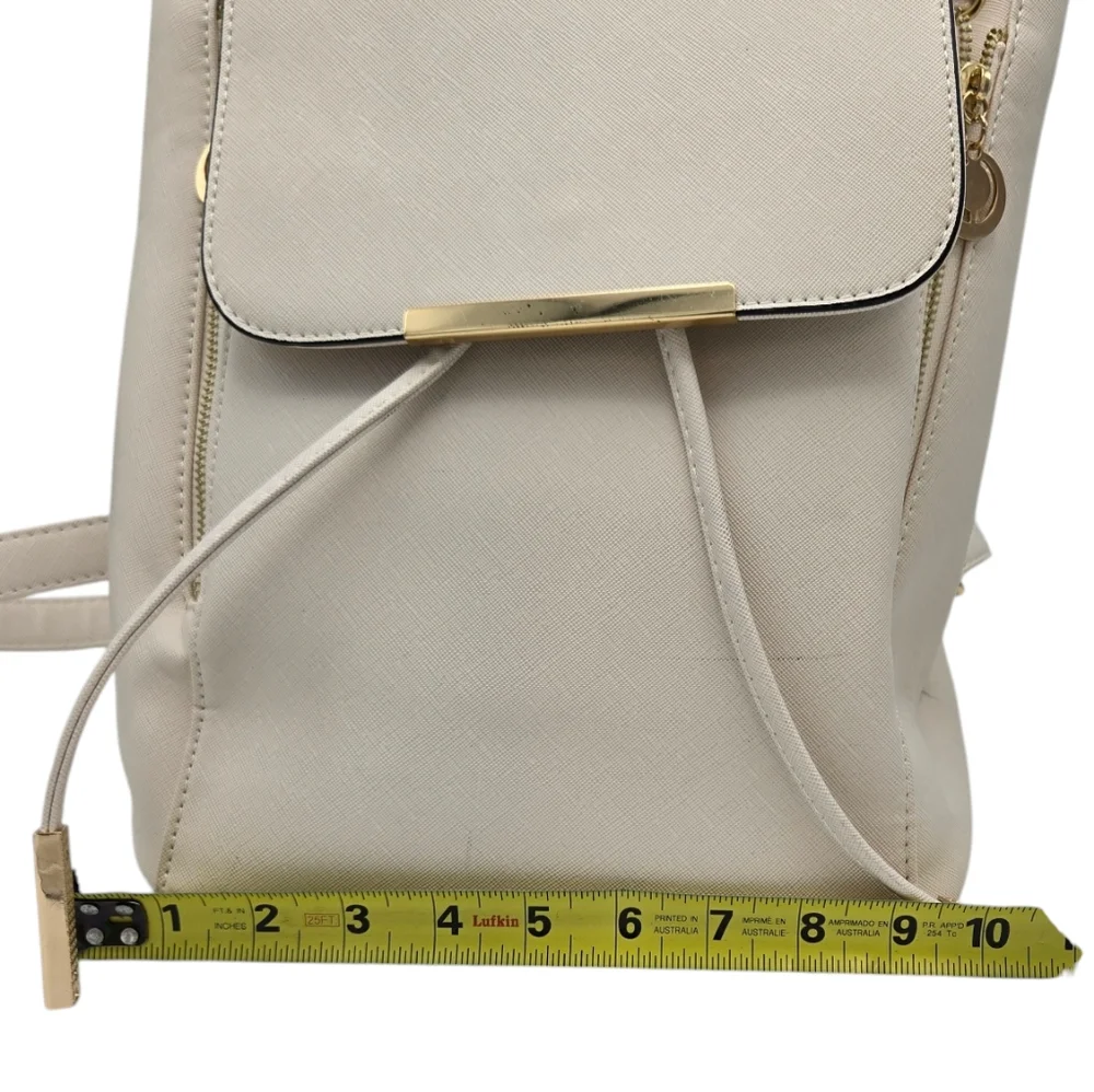 Wink Kangaroo Backpack Purse Bag Winter White Side Zippers Adjustable Straps - Picture 13 of 16